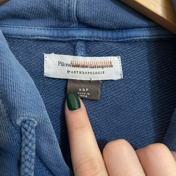 Anthropology Blue Pilcro Flynn Hoodie Size XS - Picture 2 of 4